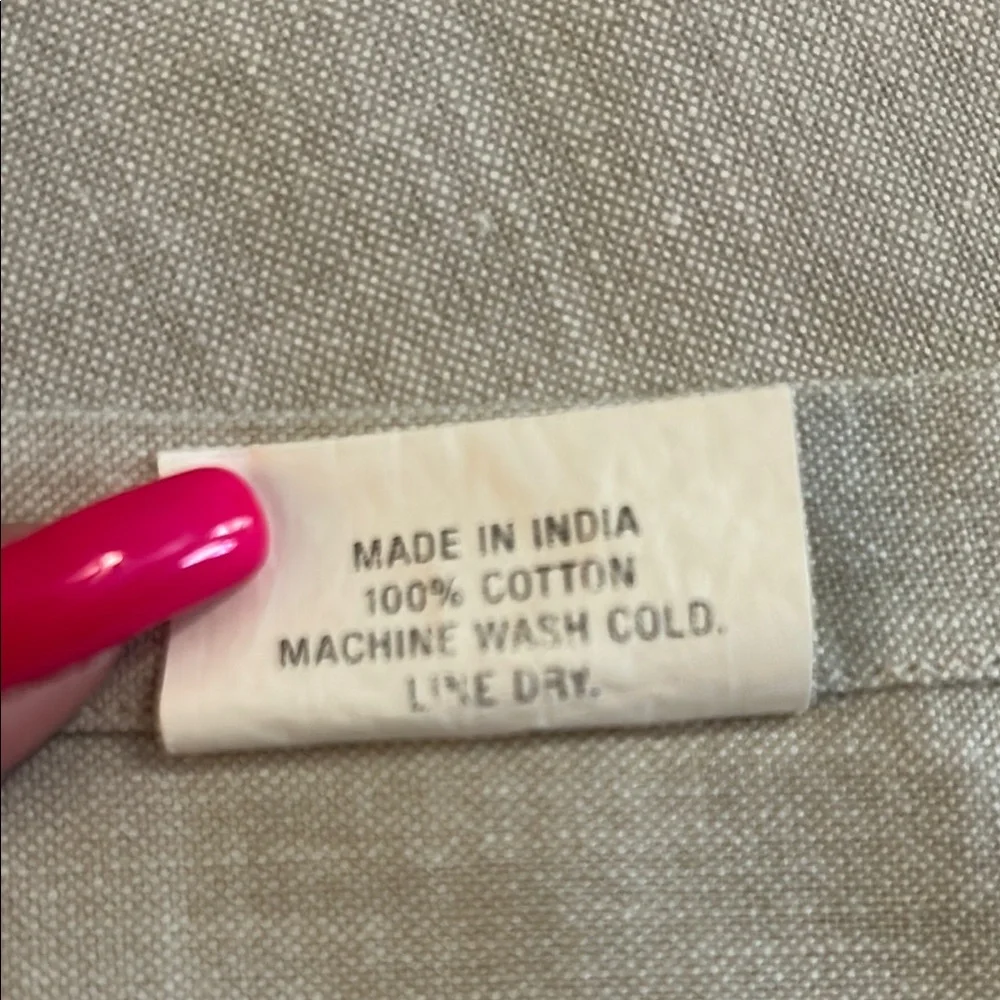 Set of 6 Taupe Cloth Napkins